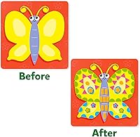 Vista 5 de Skillmatics Actividad artística con calcomanías de espuma Animales, rellenos de calcetines, diversión sin desorden para niños, más de 800