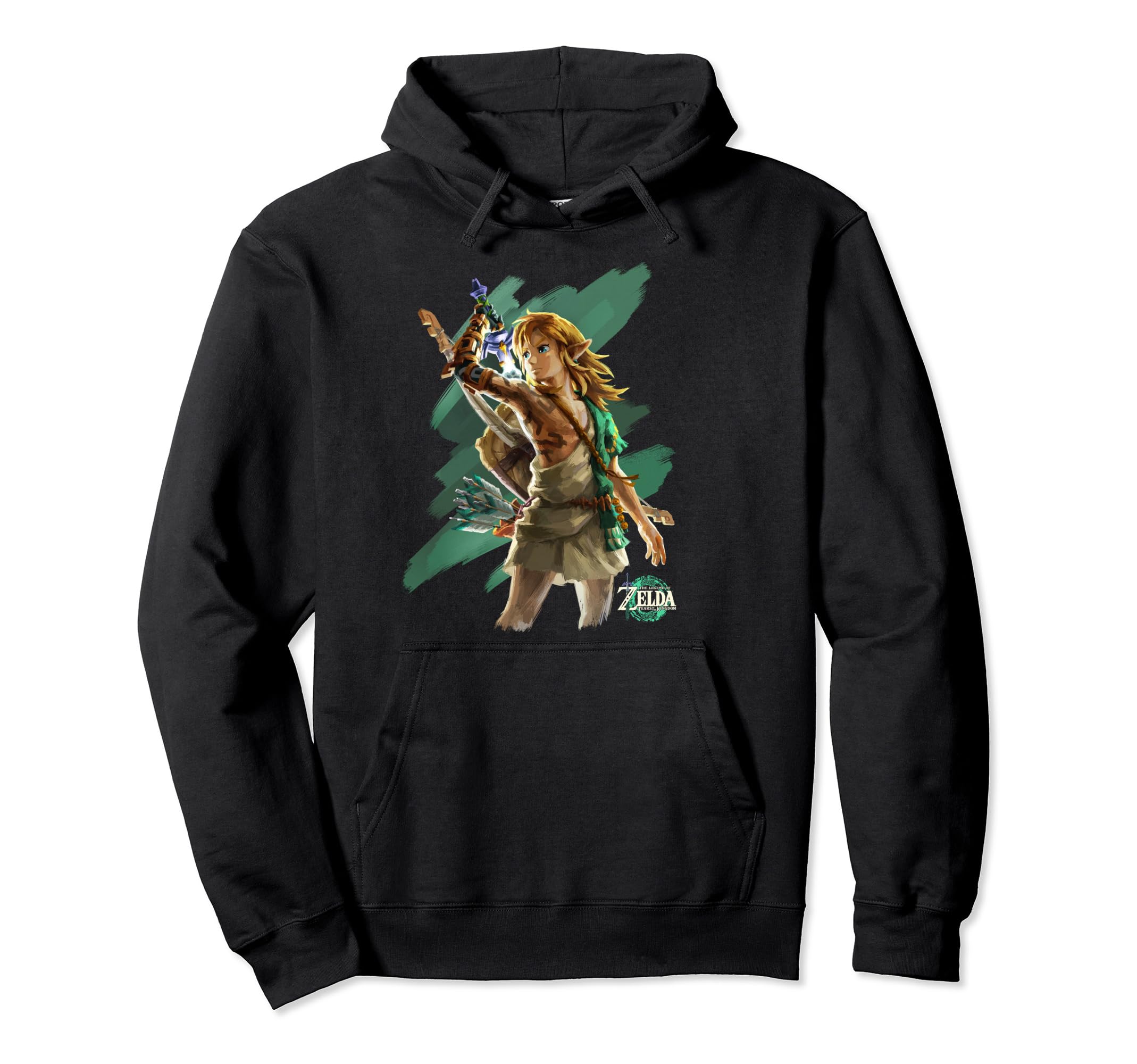 The Legend of Zelda Tears Of The Kingdom Link Hero Poster Pullover Hoodie