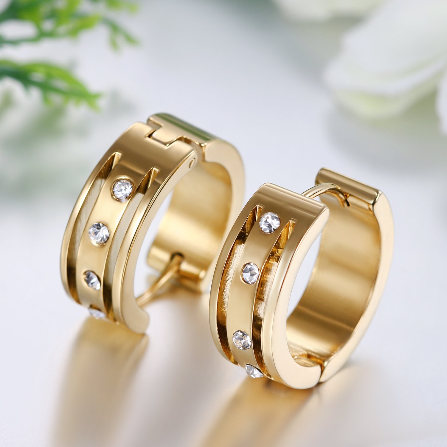JeweBella 16G/18G Piercing Naso per Donna Uomo Acciaio Chirurgico