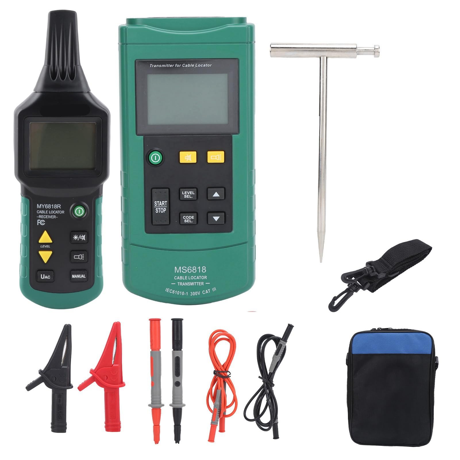 Jeffergarden Detektor Kabla Detektor Zwarcia Przewodu ABS Sygnał 125 KHz Do 400 V AC DC Śledzenie od 0 Do 8,2 Stopy dla Elektryków Budownictwo Ściana Testowanie Kabli Podziemnych