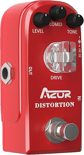 Miniatura 10 de AZOR AP311 - Pedal de efecto de guitarra con carcasa de aleación de aluminio True Bypass