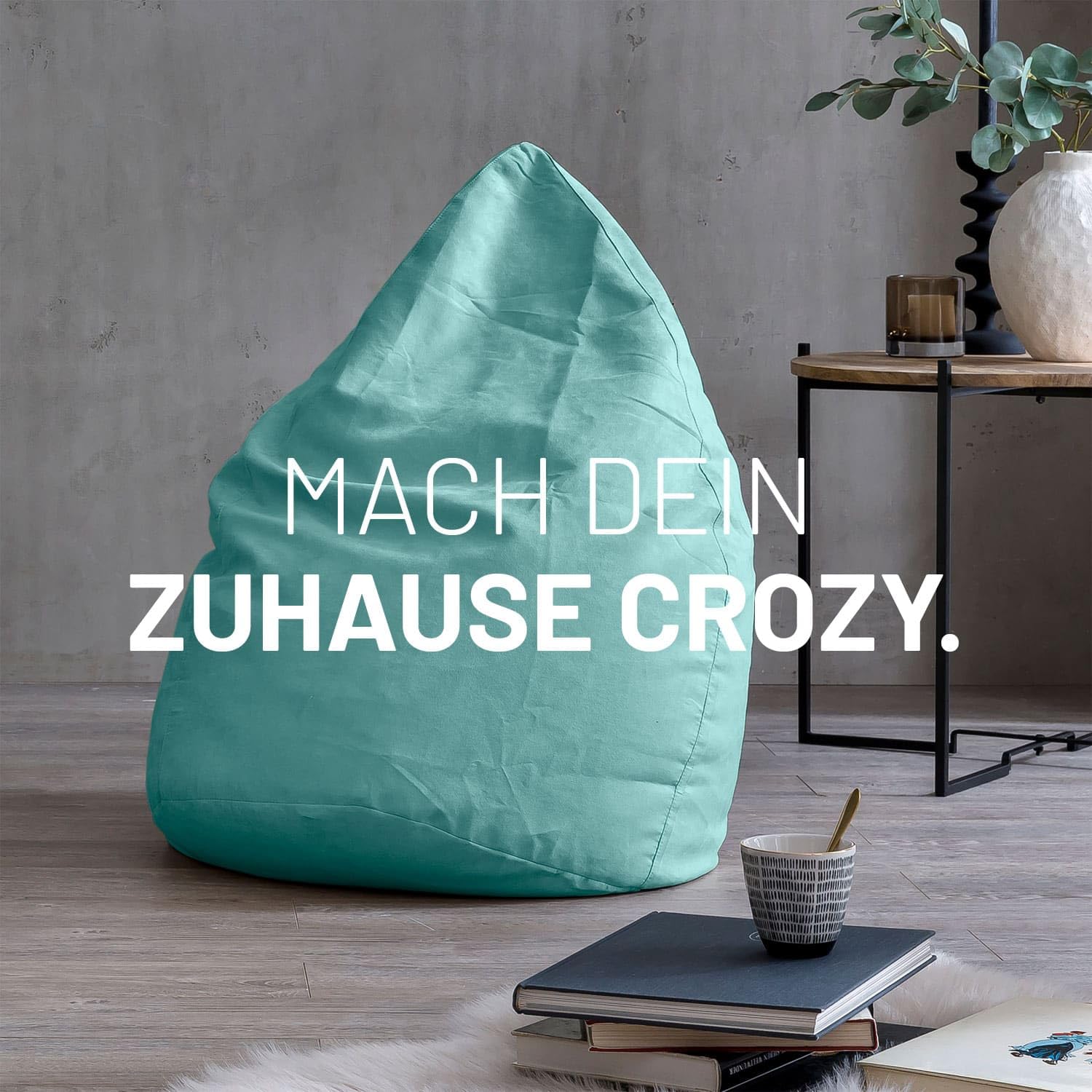 Lumaland Sitzsack Luxury XL Plus 85x65cm | Microvelours Beanbag mit extra weichem & robustem Stoff | Für Erwachsene & Kinder| Ideal geeignet für Kinderzimmer | Sessel & Stuhl Bean Bag [Türkis]