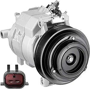BDFHYK 158346 Air Conditioning A/C Compressor with Clutch Compatible with Chrysler Town & Country V6 4.0L 2008-2010, Compatible with Dodge Grand Caravan V6 4.0L 2008-2010