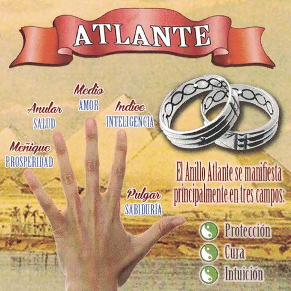 Sortija anillo plata Ley 925m Atlante 6mm. ancho unisex
