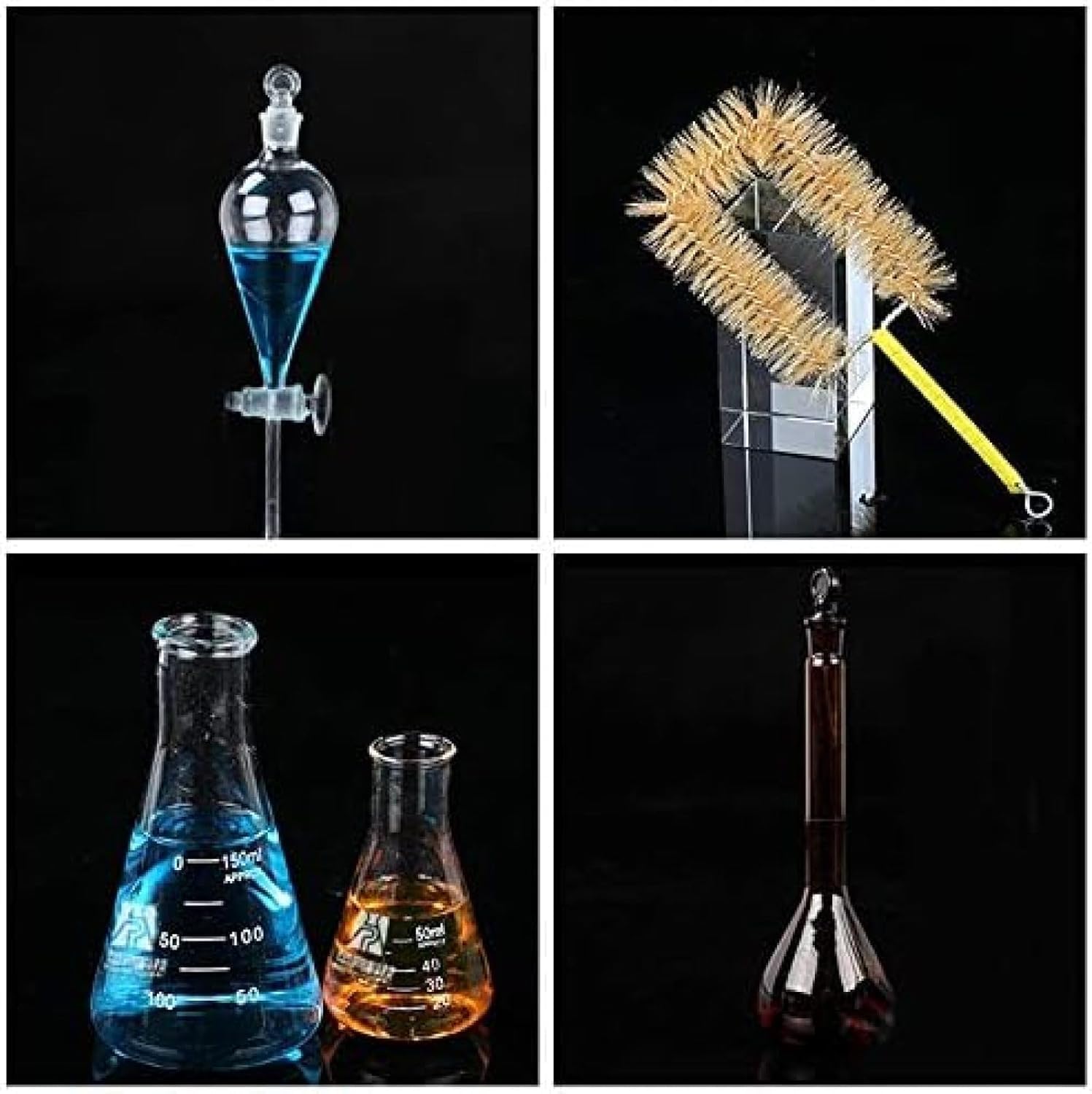 Set Completo di Attrezzature da Laboratorio per La Famiglia di Studenti di Chimica, Kit di Strumenti in Vetro per La Ricerca E Gli Esperimenti di Scienze Industriali