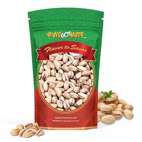 Turkish Antep Pistachios de 5 libras 80 onzas - Pistachos tostados Kosher de alta calidad de We Got Nuts - Snack natural y saludable de rico sabor Turkish Antep Pistachios de 5 libras 80 onzas - Pistachos tostados Kosher de alta calidad de We Got Nuts - Snack natural y saludable de rico sabor
