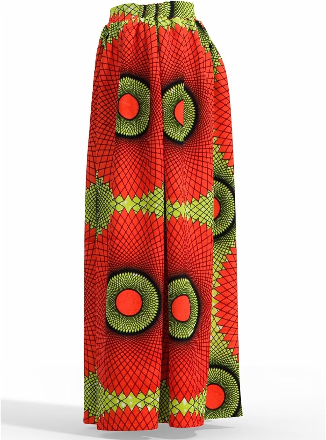 Women's Long High Waist Maxi Cotton African Skirt Ankara Print Matching Headwrap (no Necklace) - Image 3