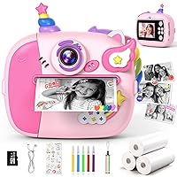 Wootoyz Macchina Fotografica Bambini Istantanea, Unicorno Regalo Bambina 3