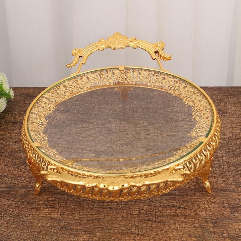Round Fruit Bowl Glass Fruit Bowl Home Living Room Bowl