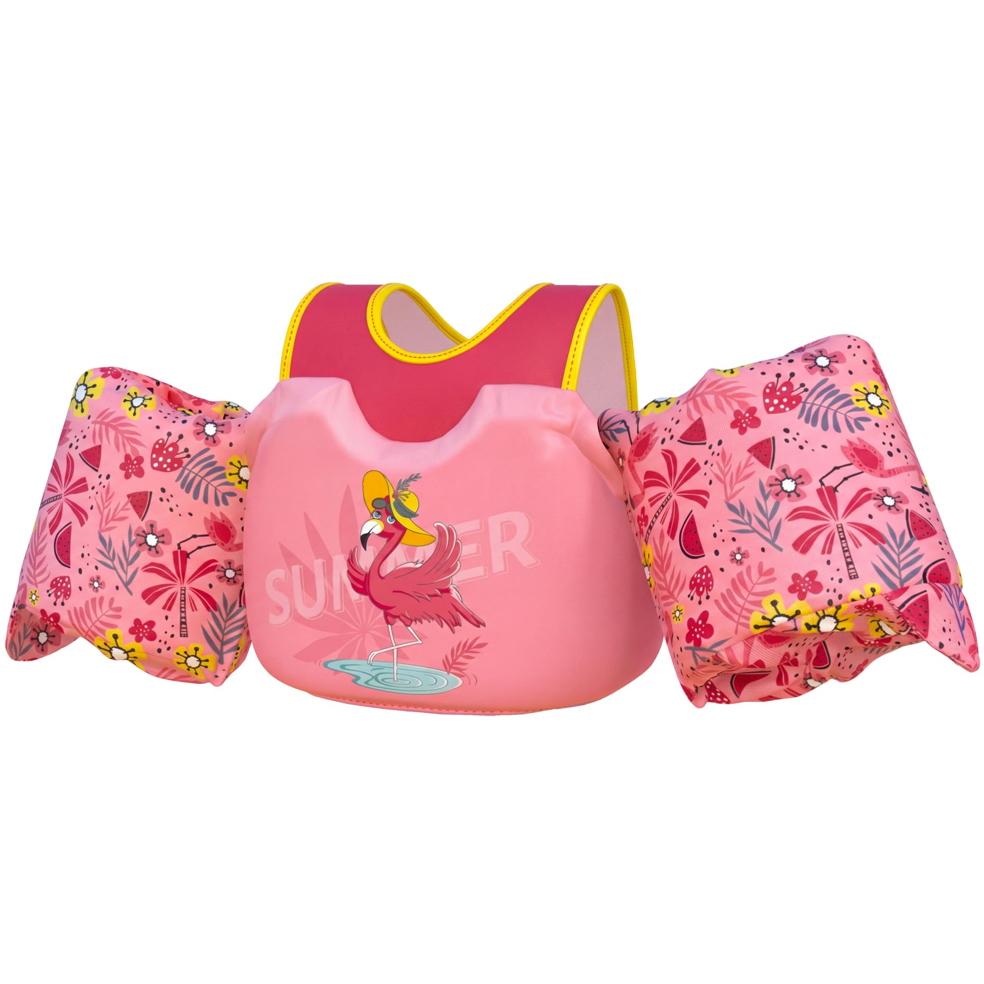 Dark Lightning Toddler Swim Vest for Kids Ages 2-7, Kids Pool Floaties with Arm Wings, USCG Approved Life Jacket for Boys Girls, 33-55 lbs