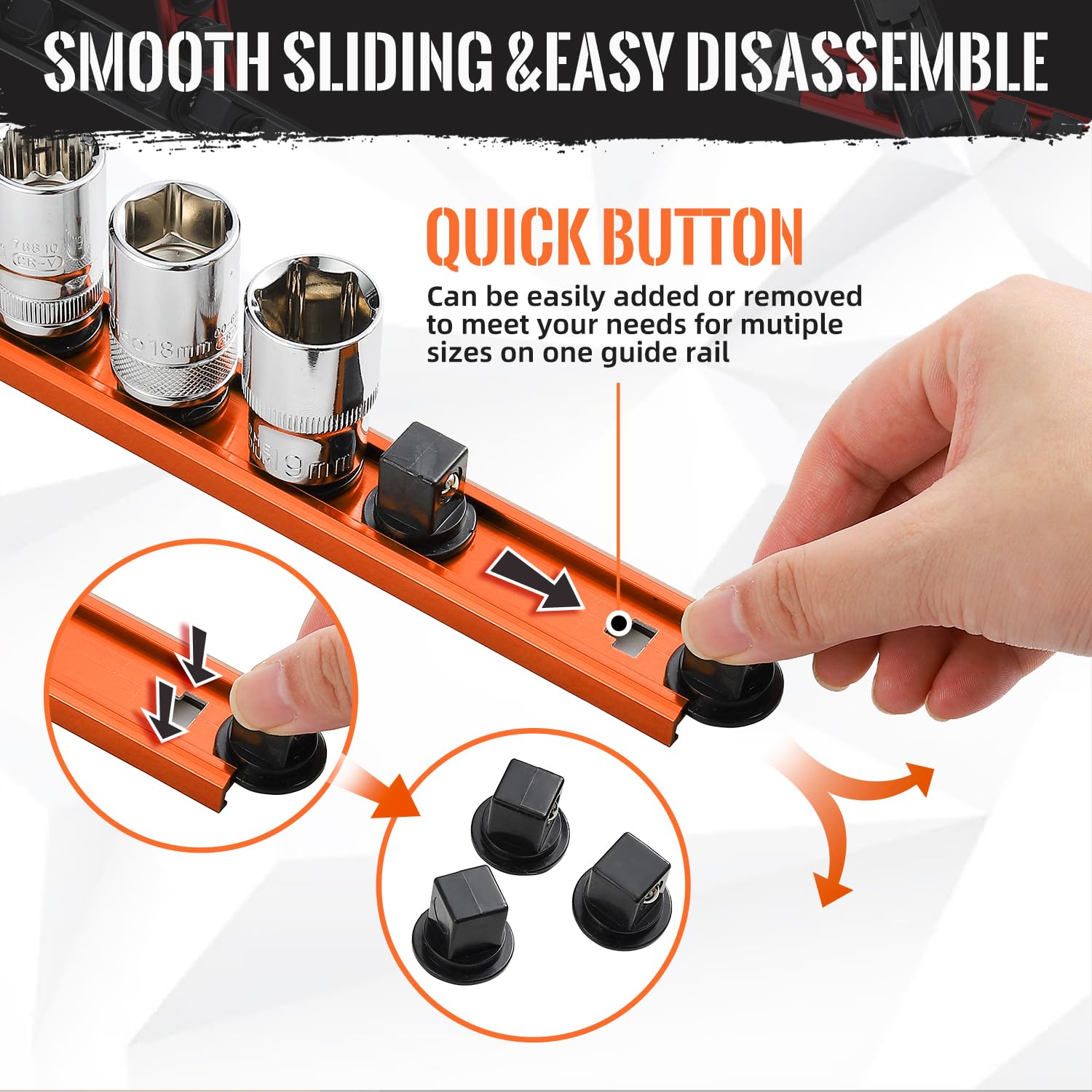 Snapklik.com : Reniteco Magnetic Socket Organizer, 3-Piece Heavty Duty ...