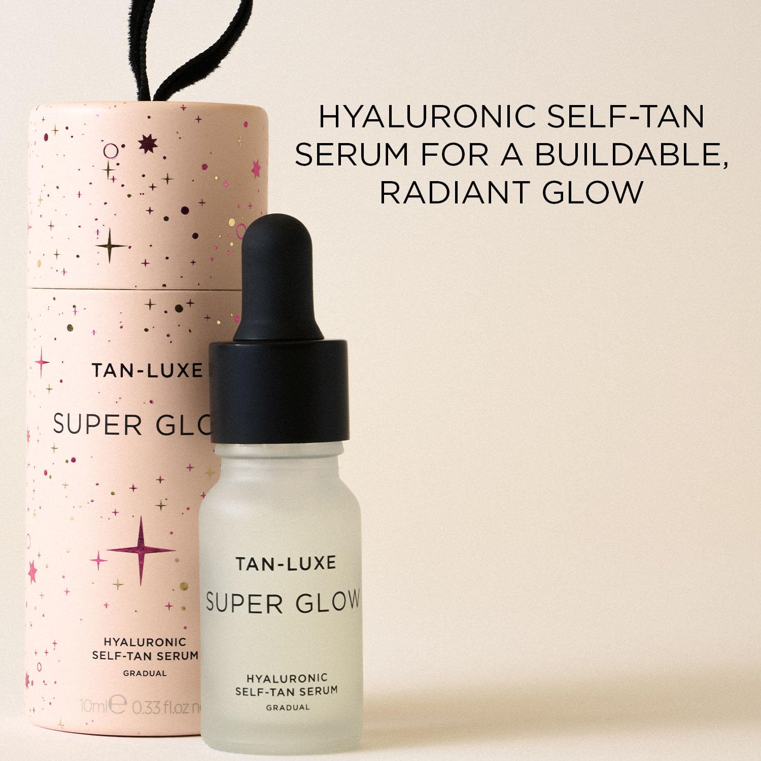 Tan-Luxe Super Glow Bauble Limited Edition Gift Set Containing Travel Size Gradual Facial Self-Tan Serum with Hyaluronic Acid, 10ml - Image 2