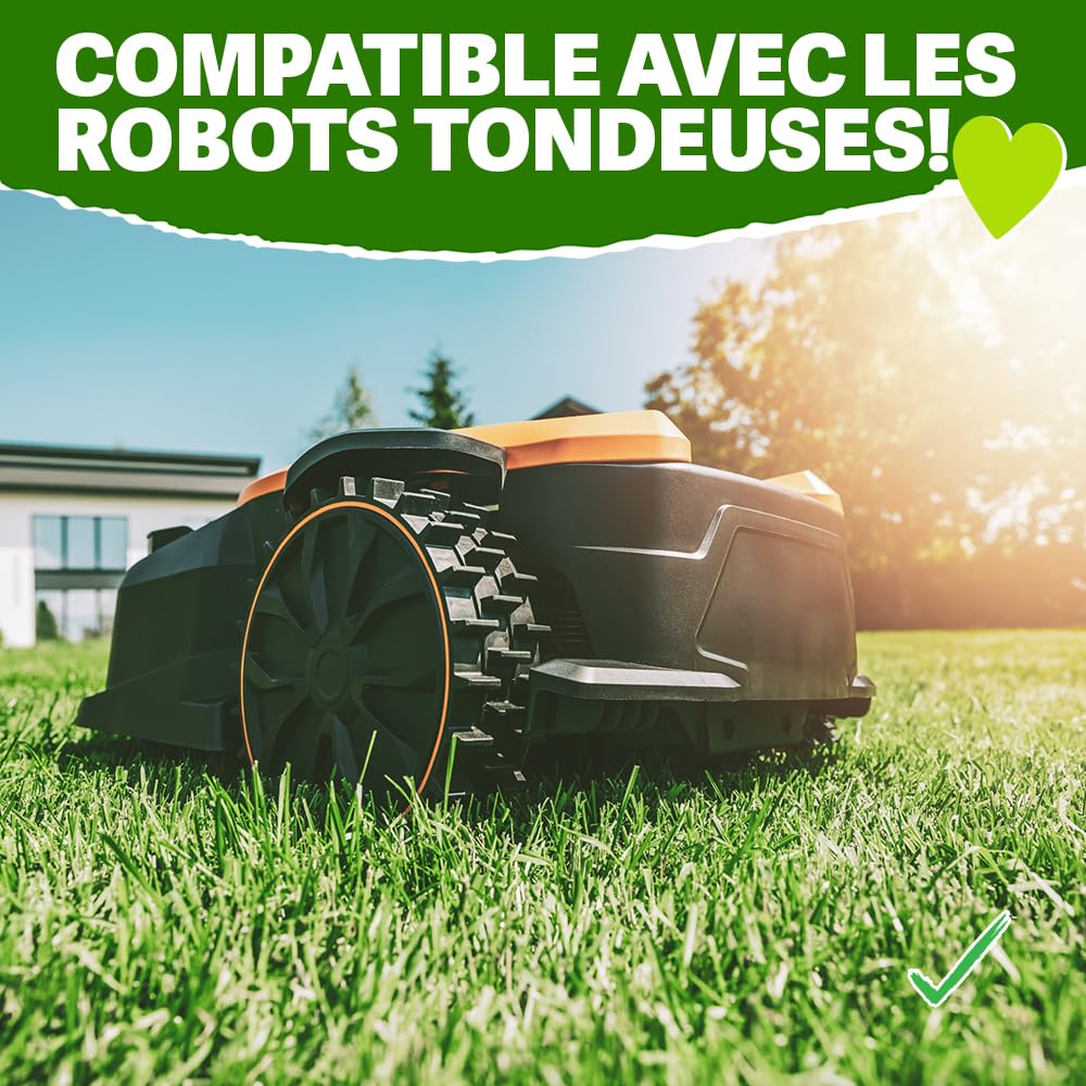 RasenHerz, Sable pour gazon 25 kg pour 100 m² Pour un gazon dense et vert Entretien du gazon, Amendement du sol, Nutriments, Diabas petigi
