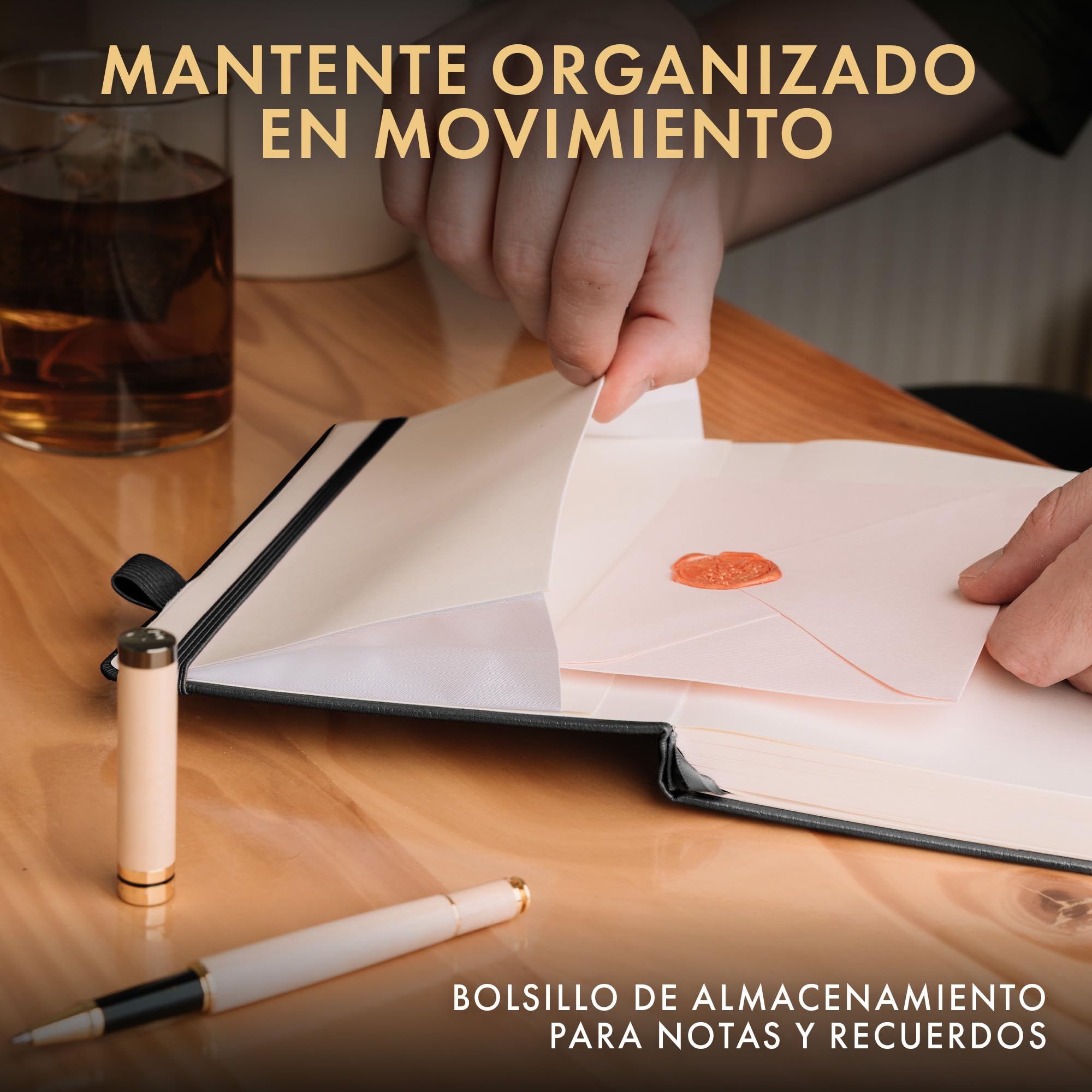 Wordsworth & Black Diario Rayado, 216 Páginas, Papel A5, Negro