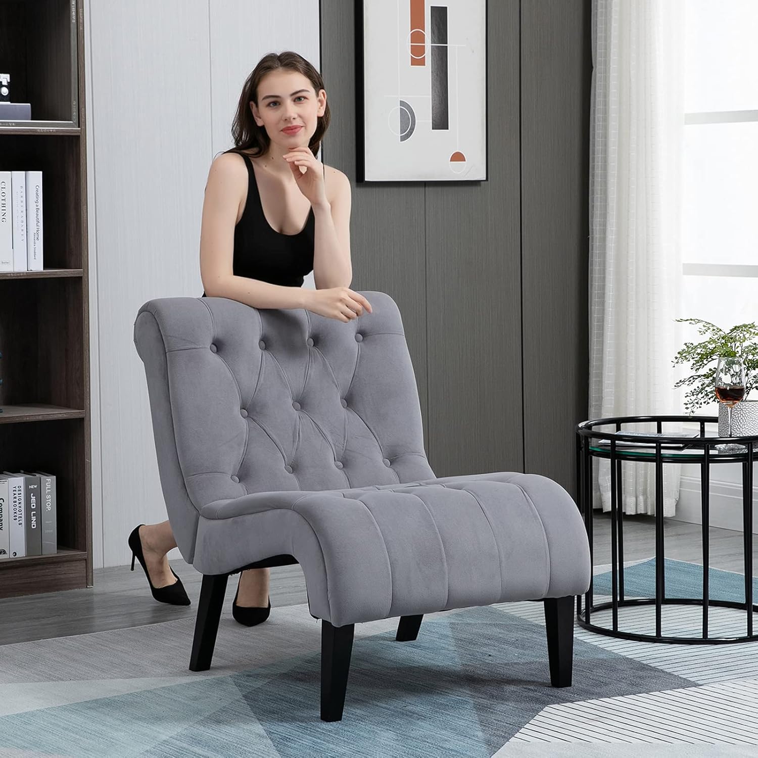 Buy Avawing Armless Accent Chair Buy Avawing Armless Accent Chair
