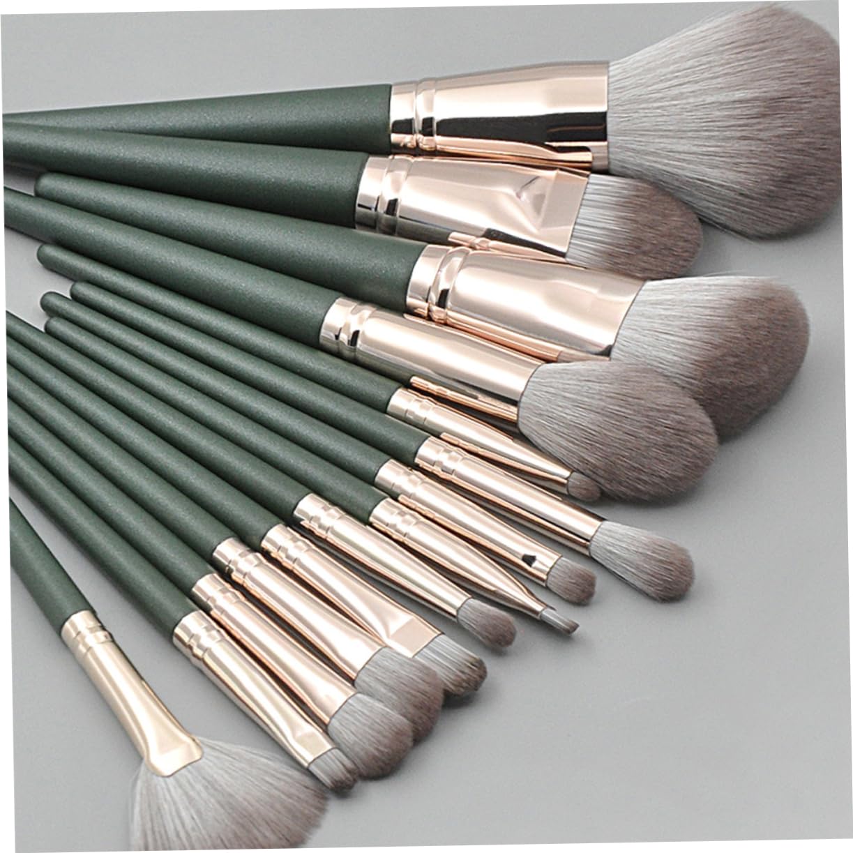 DOITOOL 28stücke Teiliges Set Makeup Pinsel Mit Holzgriffen Und Kunstfasern Für Professionelles Und Tägliches Make-up Schwarzgrün