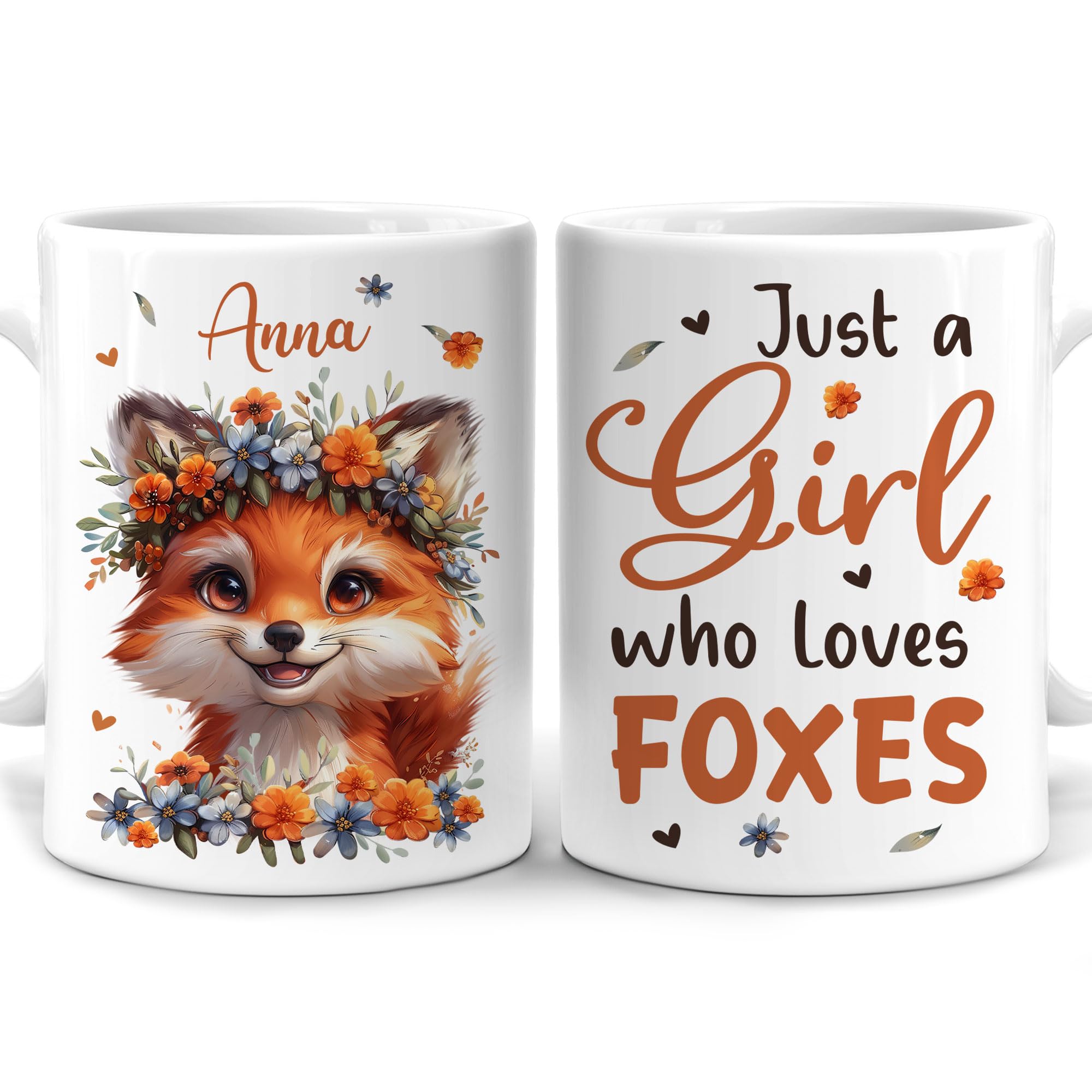 Hyturtle Tasse à Café Personnalisée En Forme De Renard – Cadeau Pour Les Amoureux Des Renards – Just