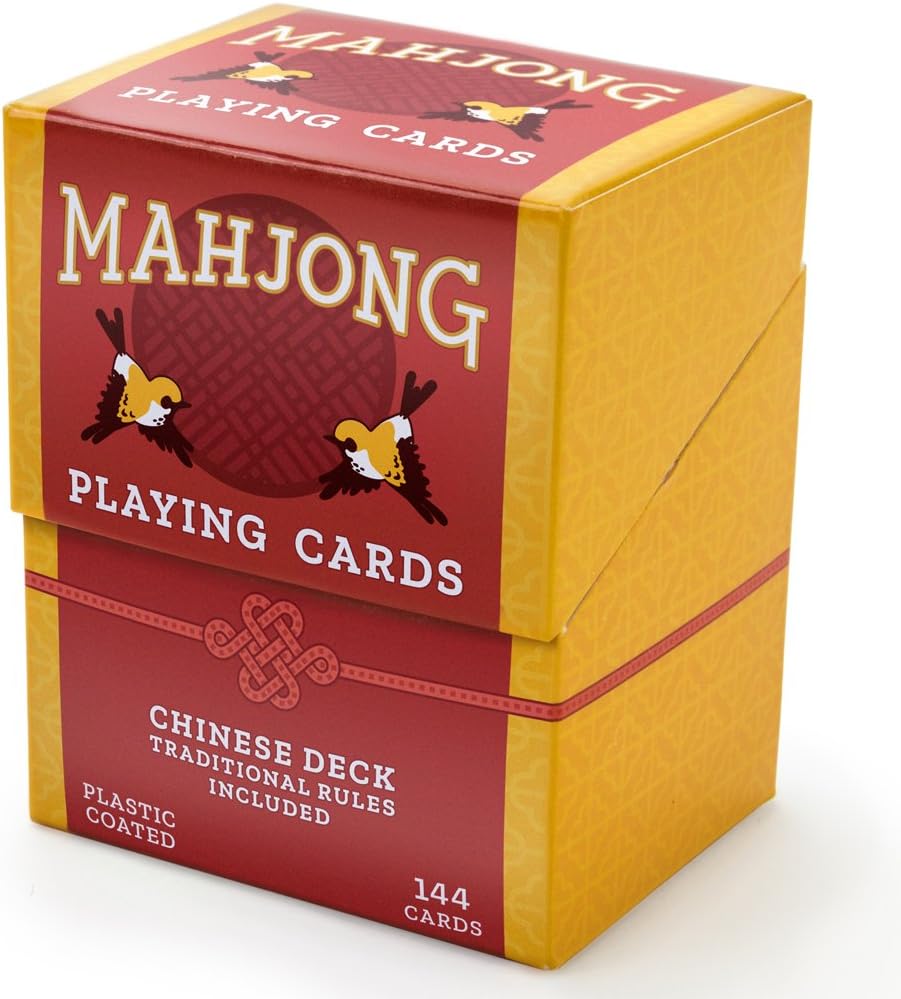 Poker Supplies Deluxe 144 Card Deck of Chinese Style Mahjong Playing Cards - The Portable Way to Play Mahjong!