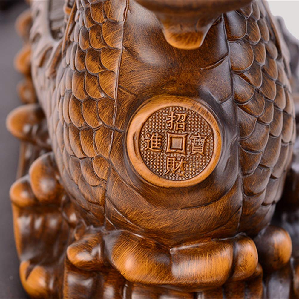 Regalos de Buena Suerte Escultura de Mesa Feng Shui Dragón Velero Estatua Artesanías de Resina Que tengas Viento Favorable en Todo el Camino Decoración, para Sala de Estar Escrit