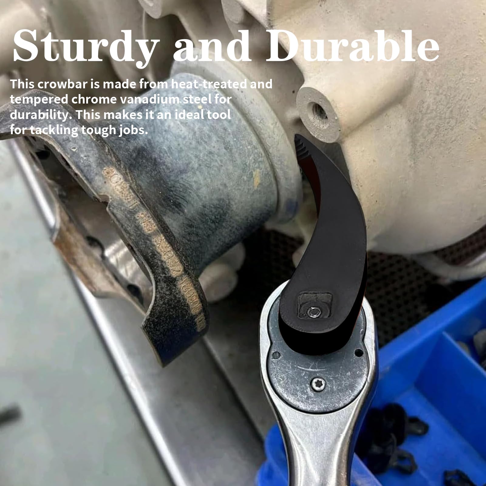 Strumento Adattatore Piede Di Porco, Adattatore Crowbar, Testa Di Porco, Strumenti per Cricchetti da 1/2 Pollici, Teste a Cricchetto, Drop Pry Bar Crowbar Tools per Spazi Ristretti