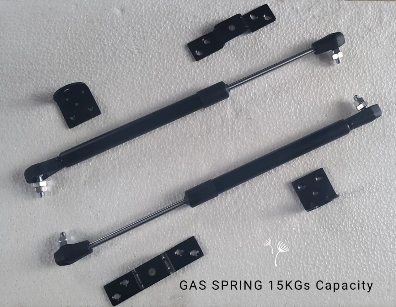 12 Inch Hydraulics Gas Spring Bed Shocker Stay Strut Pneumatic Lift Support Cabinet Hinges for 15KGs Load Capacity Black - Pack of 2 4