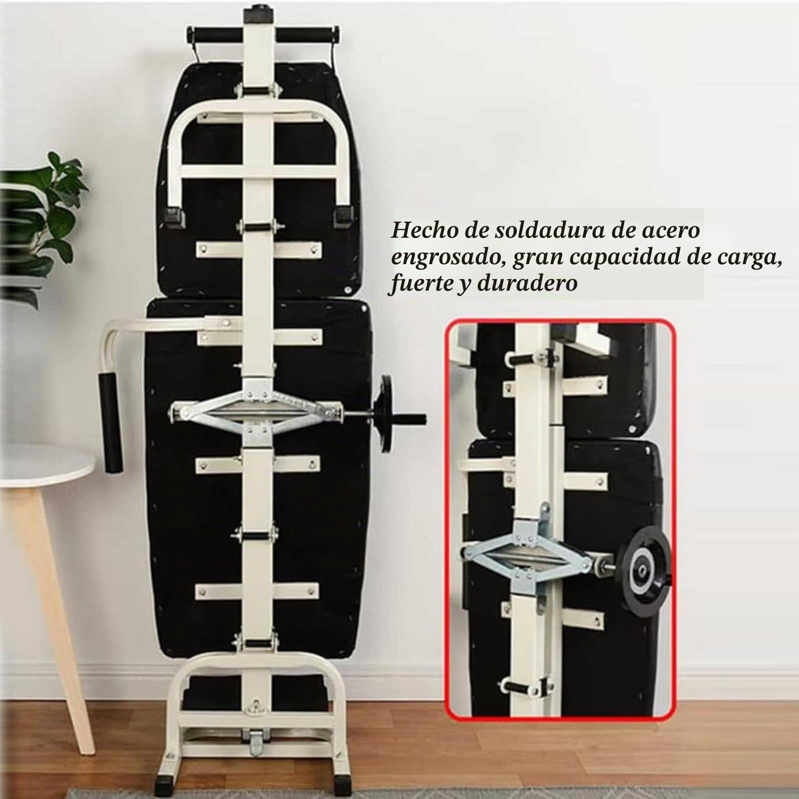 Cama de Tracción Cervical y Lumbar Corrector de Postura de la Columna Vertebral Camilla Lumbar Banco de Estiramiento Cervical y Lumbar para Aliviar el Dolor y Descomprimir la Columna Bed width 36cm