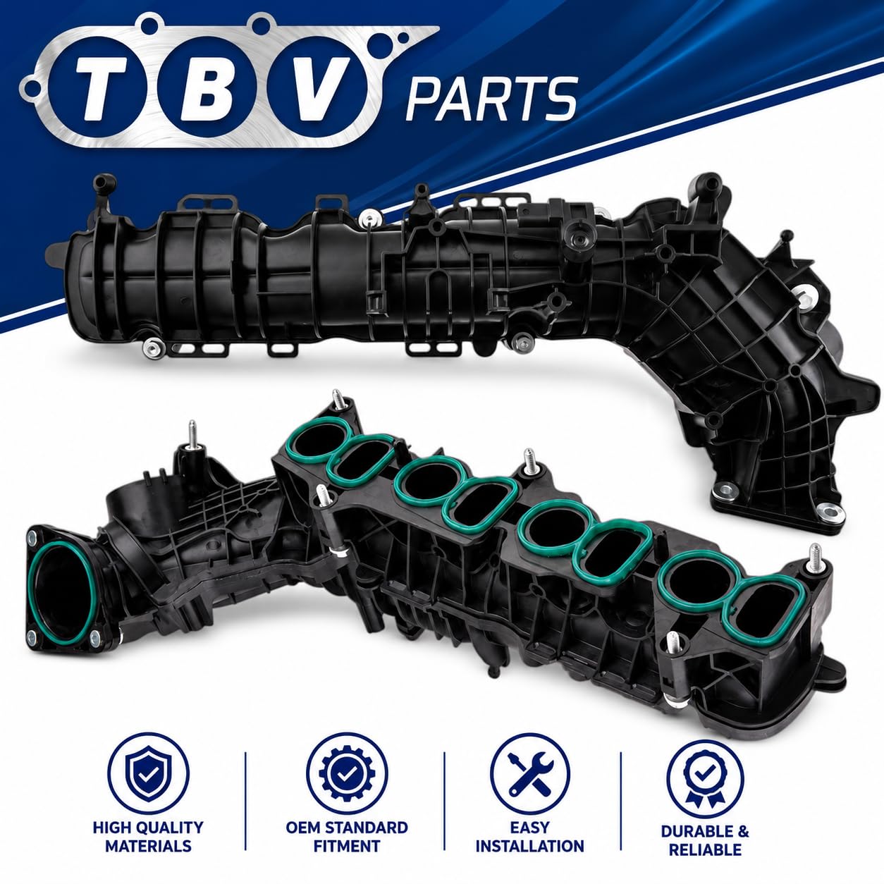 Collettore di Aspirazione per Mi-ni R56 1.6D, 2.0D – 11617823039 7823039 – Modulo Collettore di Aspirazione con Guarnizioni per Clubman R55 Cooper D 1.6D, 2.0D