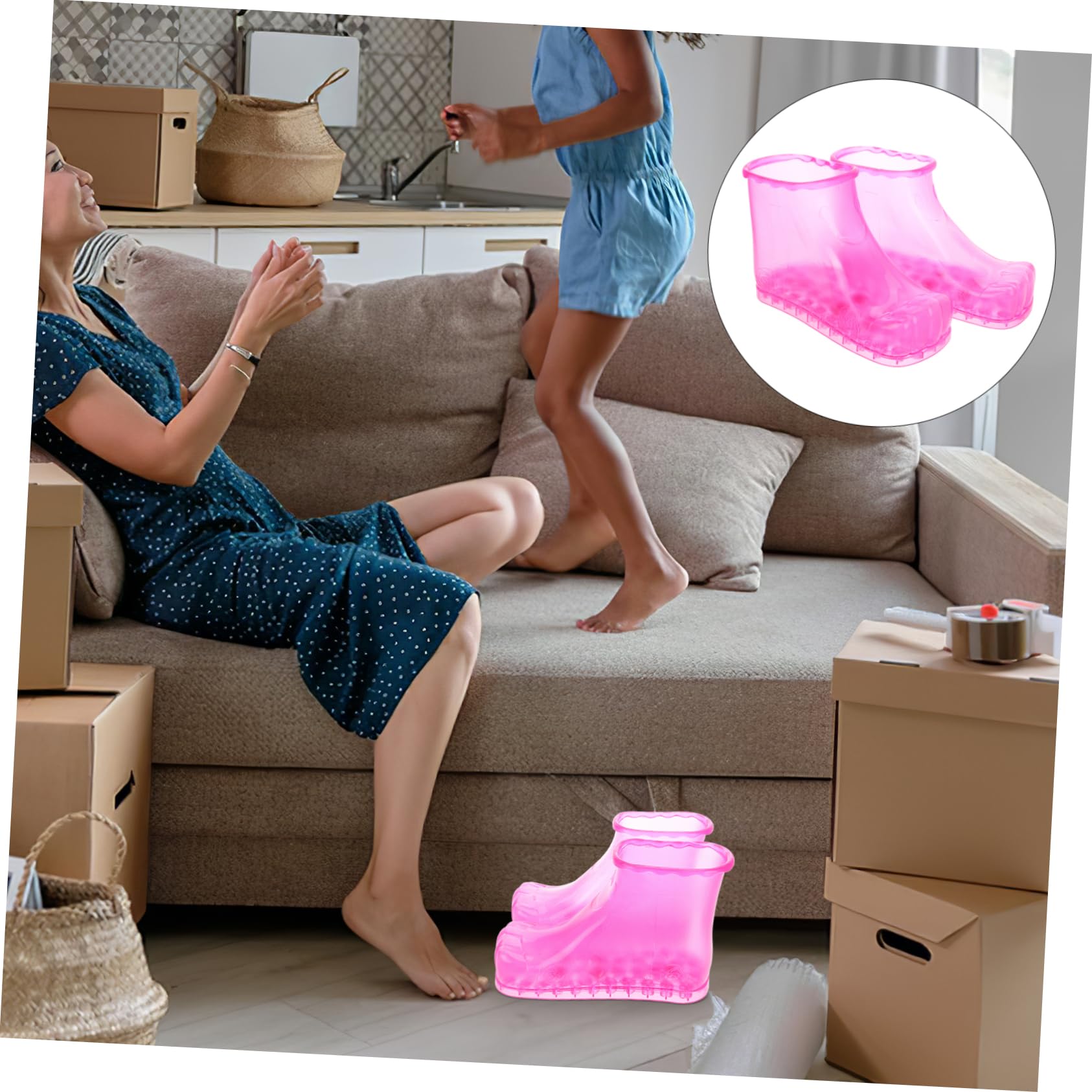 Różowe Plastikowe Do Kąpieli Stóp z Masażem Wielofunkcyjne Wiadro Do Moczenia i Pielęgnacji Stóp dla Całej Rodziny Łatwe Czyszczenia Spa Pedicure