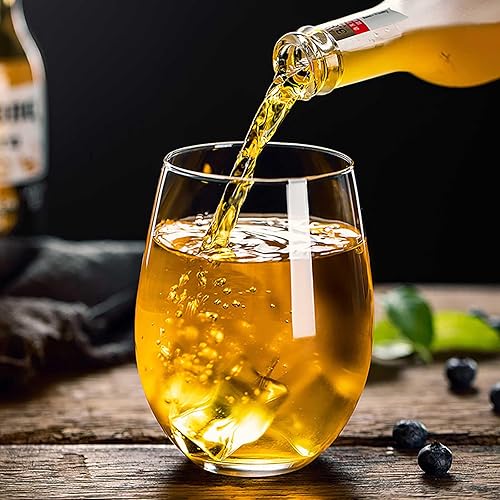 Miniatura 6 de Juego de copas de vino sin tallo de 2 a 20 onzas, sin plomo, aptas para lavavajillas, perfectas para piscina, al aire libre, campamento, fiesta de