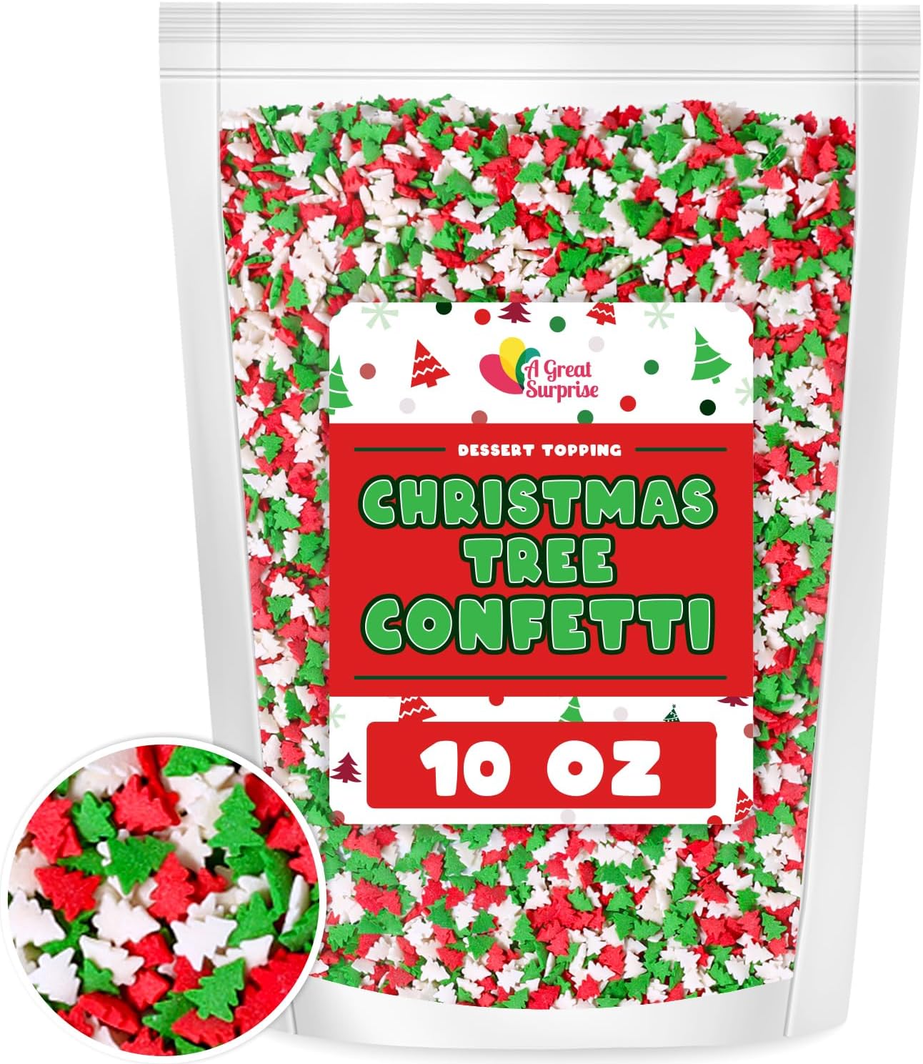 Christmas Sprinkles - 10 oz - Holiday Tree Sprinkles