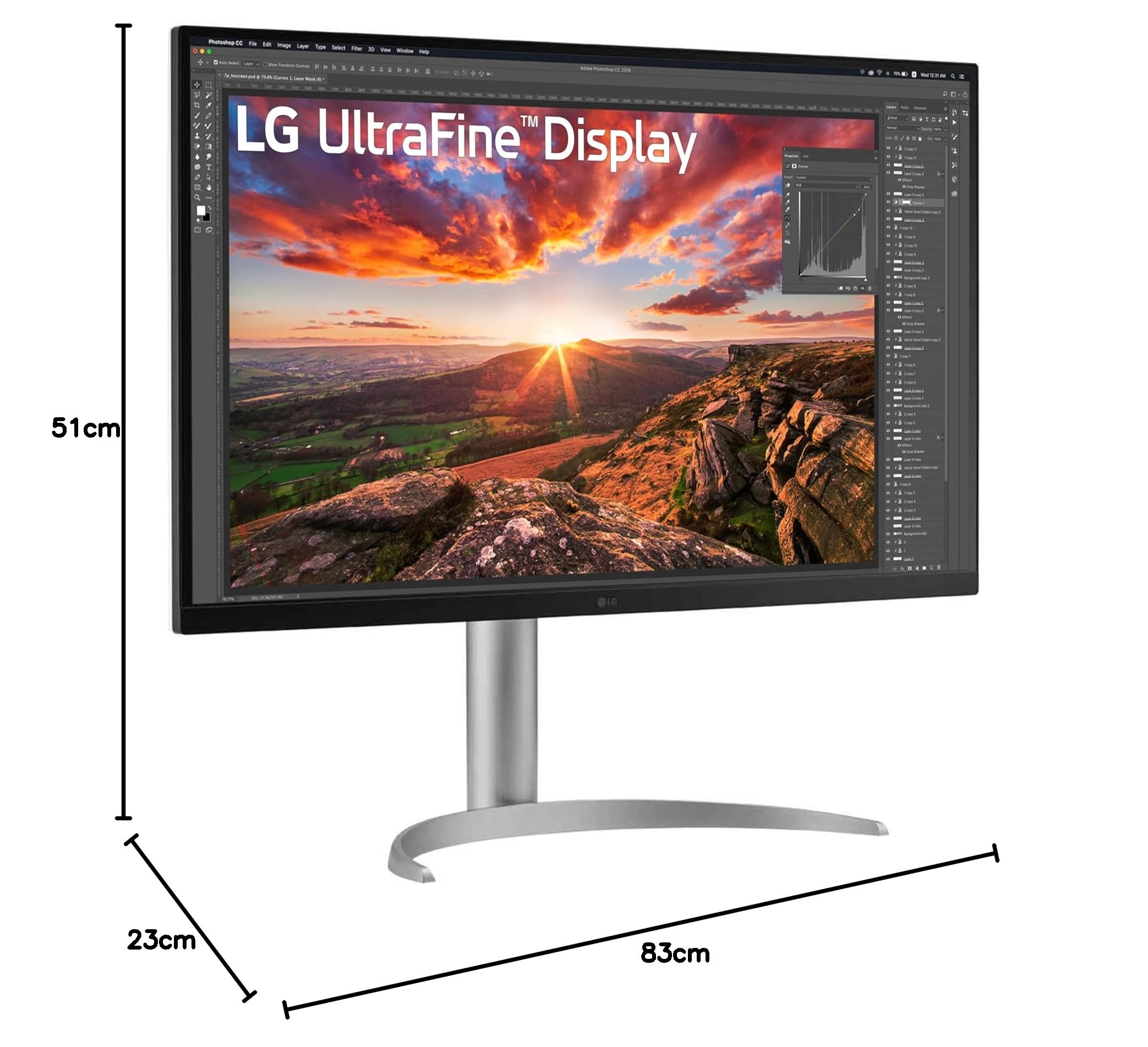LG 32UQ850V-W Monitor - 4K 3840x2160 Pixel PC-Sk?rm - Dettaglio