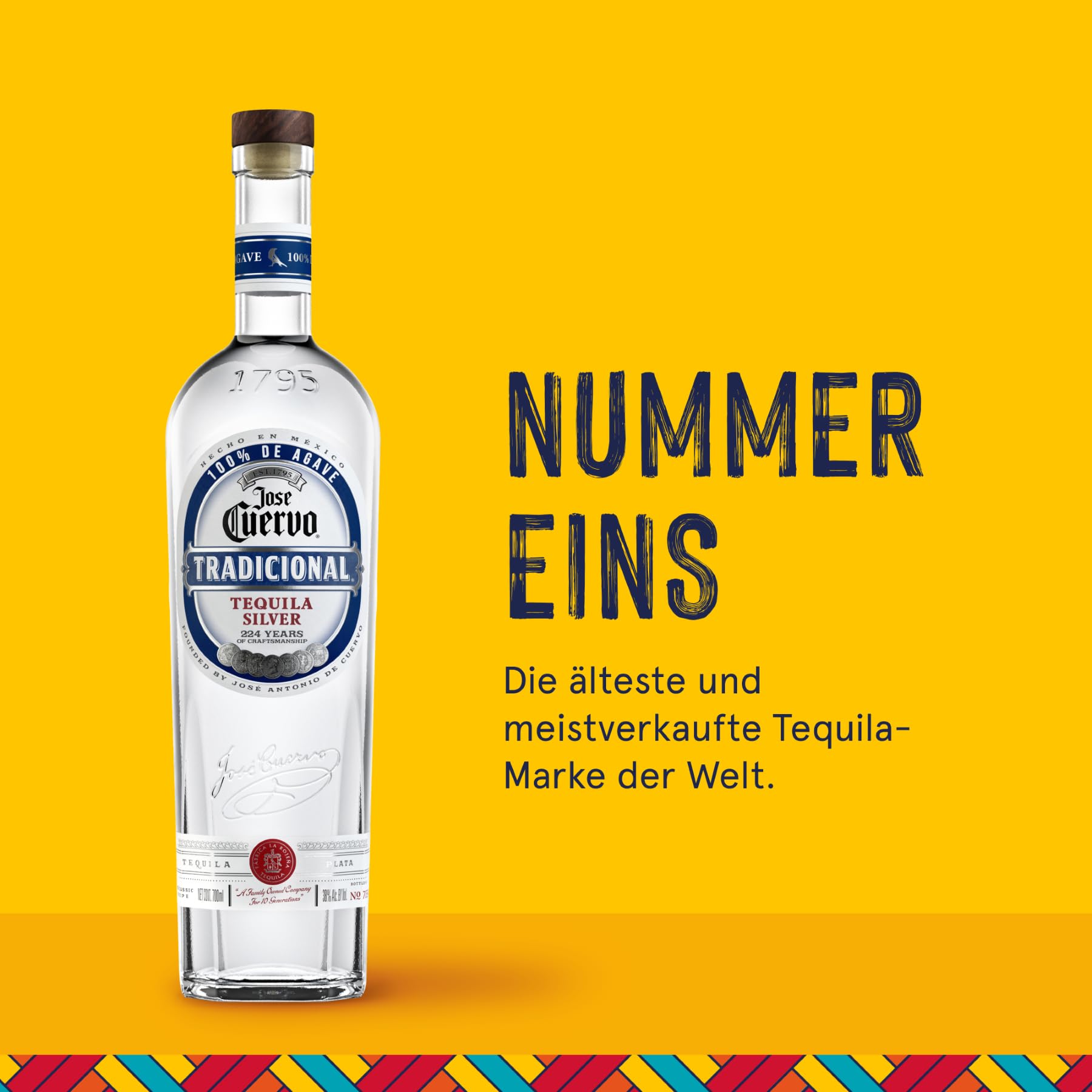 Jose Cuervo Tradicional Silver Tequila (1 x 0.7 l)