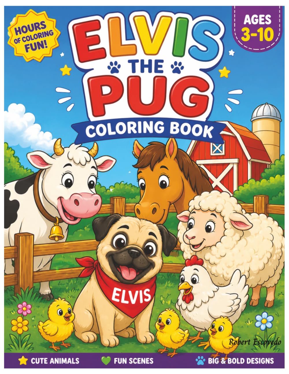 Elvis the Pug: Coloring Book