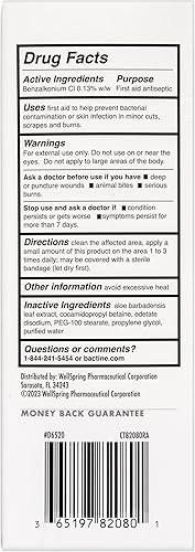 Vista 2 de Bactine Max Lavado antiséptico de heridas de primeros auxilios, mata el 99.9% de los gérmenes de cortes menores, rasguños y quemaduras sin picadura