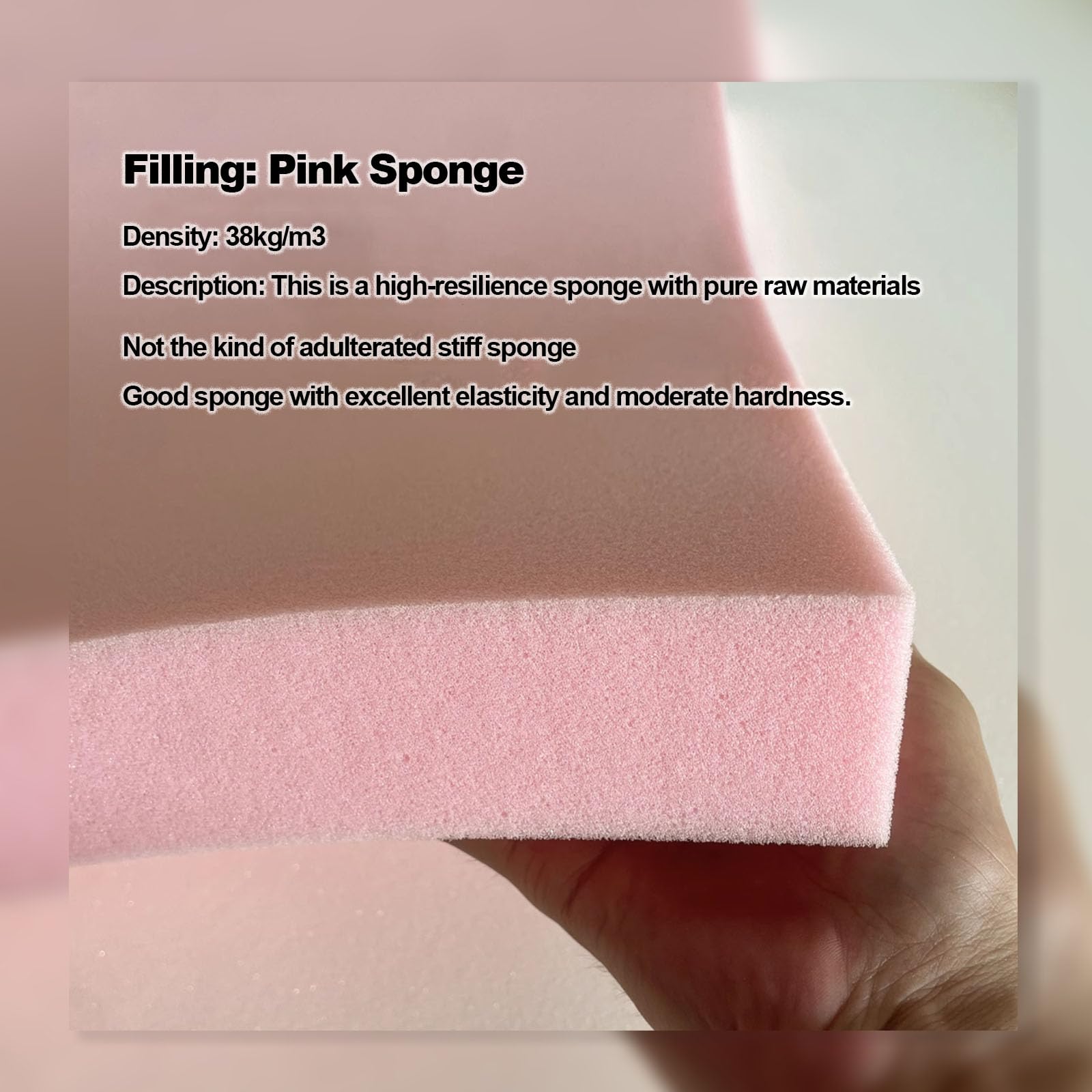 Cuscino per sedia Poang, moderno cuscino per poltrona con fodera sfoderabile, cuscino per poltrona multicolore, fodera per sedia in cotone e lino/poliestere,Beige