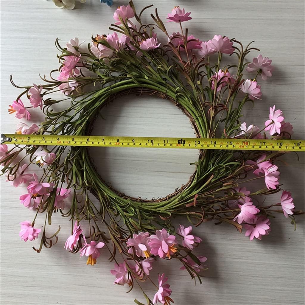 46cm Simulated Daisy Wreath for Holiday Decoration and Door Hanging(E)