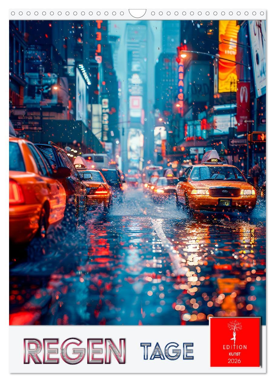 Rainy days UK-Version (Wall Calendar 2026 DIN A3 Portrait), CALVENDO 12 Month Wall Calendar โ image 1