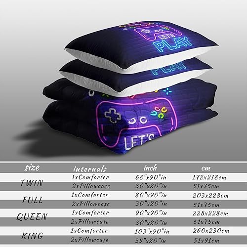 Miniatura 6 de Juego de edredón de videojuegos para niños, tamaño individual, juego de ropa de cama de juegos para niños, juego de ropa de cama de videojuegos,