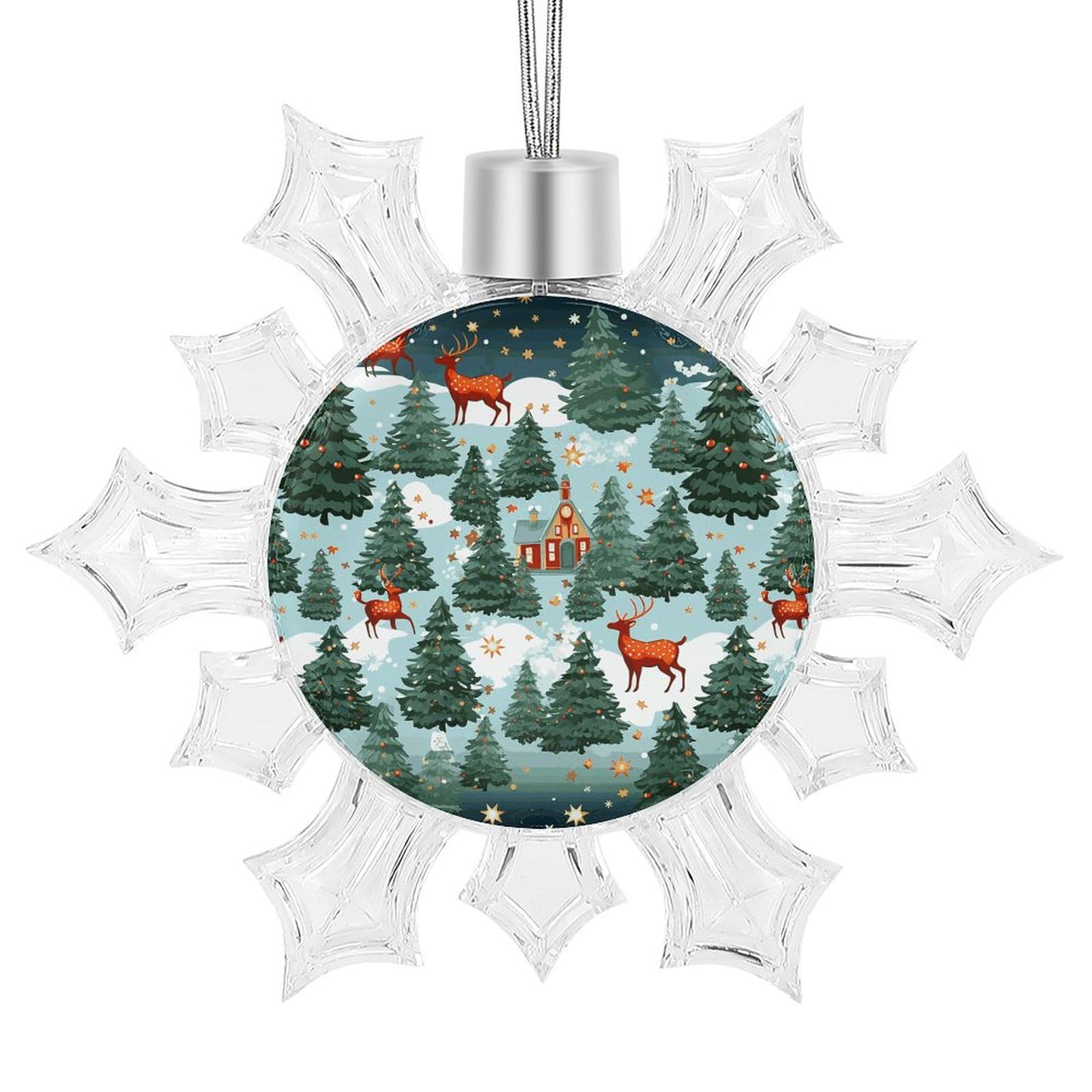 Pendentif flocon de neige en alu pour sublimer la décoration de fête de mariage
