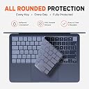 WiredAF Premium Ultra Thin Keyboard Cover Compatible with MacBook Neo 13" A3404 | Silicone Keyboard Protector | Touch ID Compatible | Anti-Spill, Dustproof, Washable, Noise Free (Indigo) gallery image