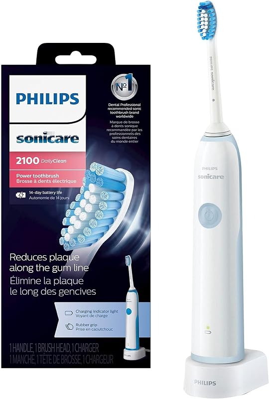 Cepillo de dientes eléctrico recargable DailyClean 2100 (HX321117), azul medio, 1 unidad