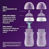 Philips Avent, Biberons à Réponse Naturelle de 125 ml avec valve AirFree, sans BPA, pour les bébés de 0 mois et +, Lot de 2, modèle SCY670/02 - 8
