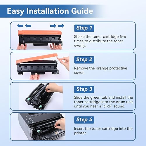 Miniatura 4 de MYTONER Cartucho de tóner compatible para Brother TN760 TN730 TN-730TN-760 negro de alto rendimiento para impresora MFC-L2690DW MFC-L2710DW