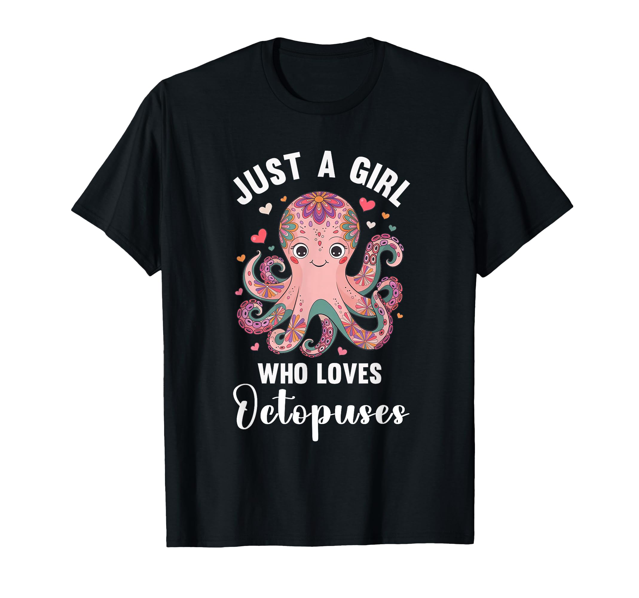 Sea Animals Lover Funny Women Girls Octopus Lovers T-Shirt