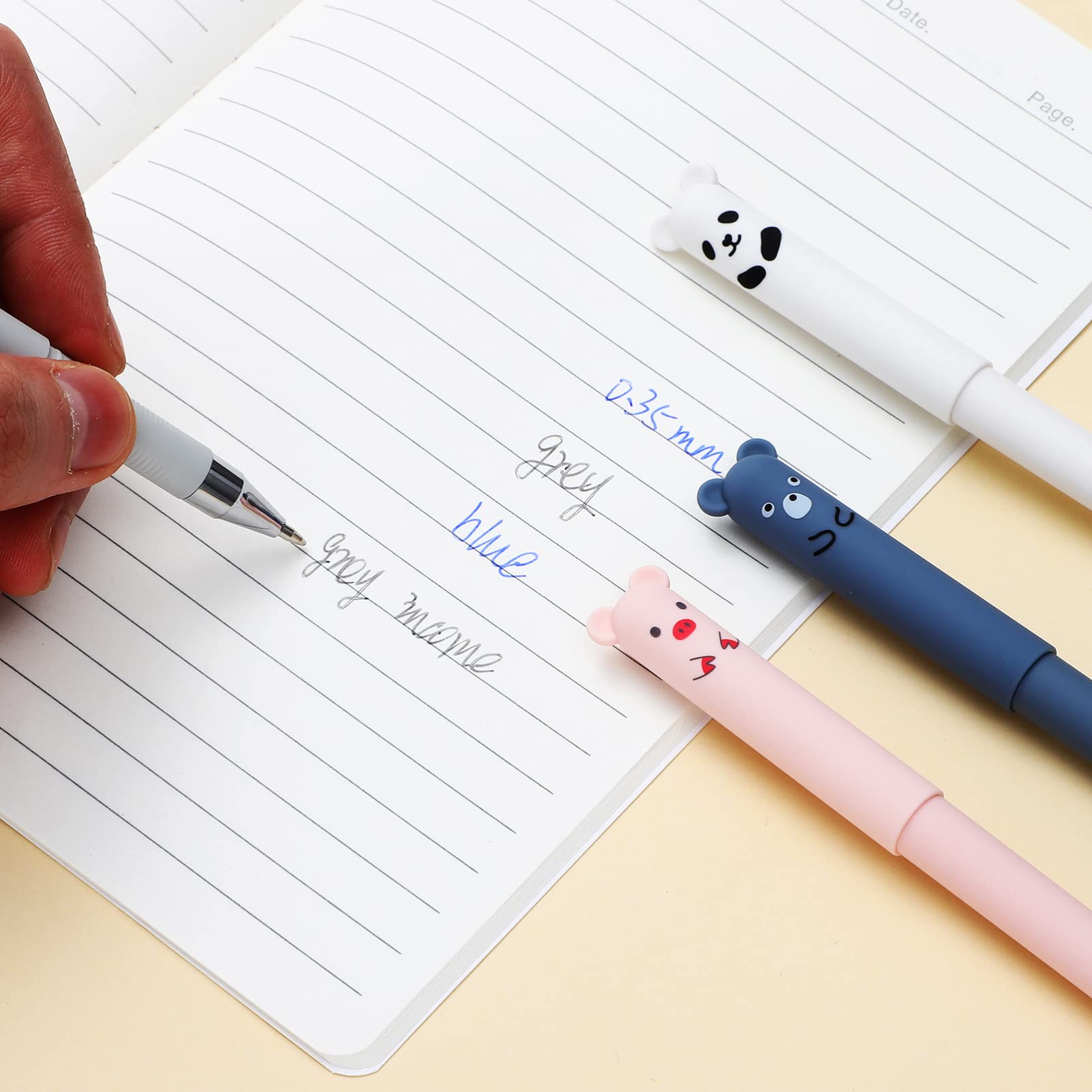 5 Ensembles Stylo À Bille Effaçable Stylos Effaçables Erasable Pen Stylo De Dessin Animé Marqueurs s Stylo Pour Enfant Faveurs De Fête 8 Pièces * 5