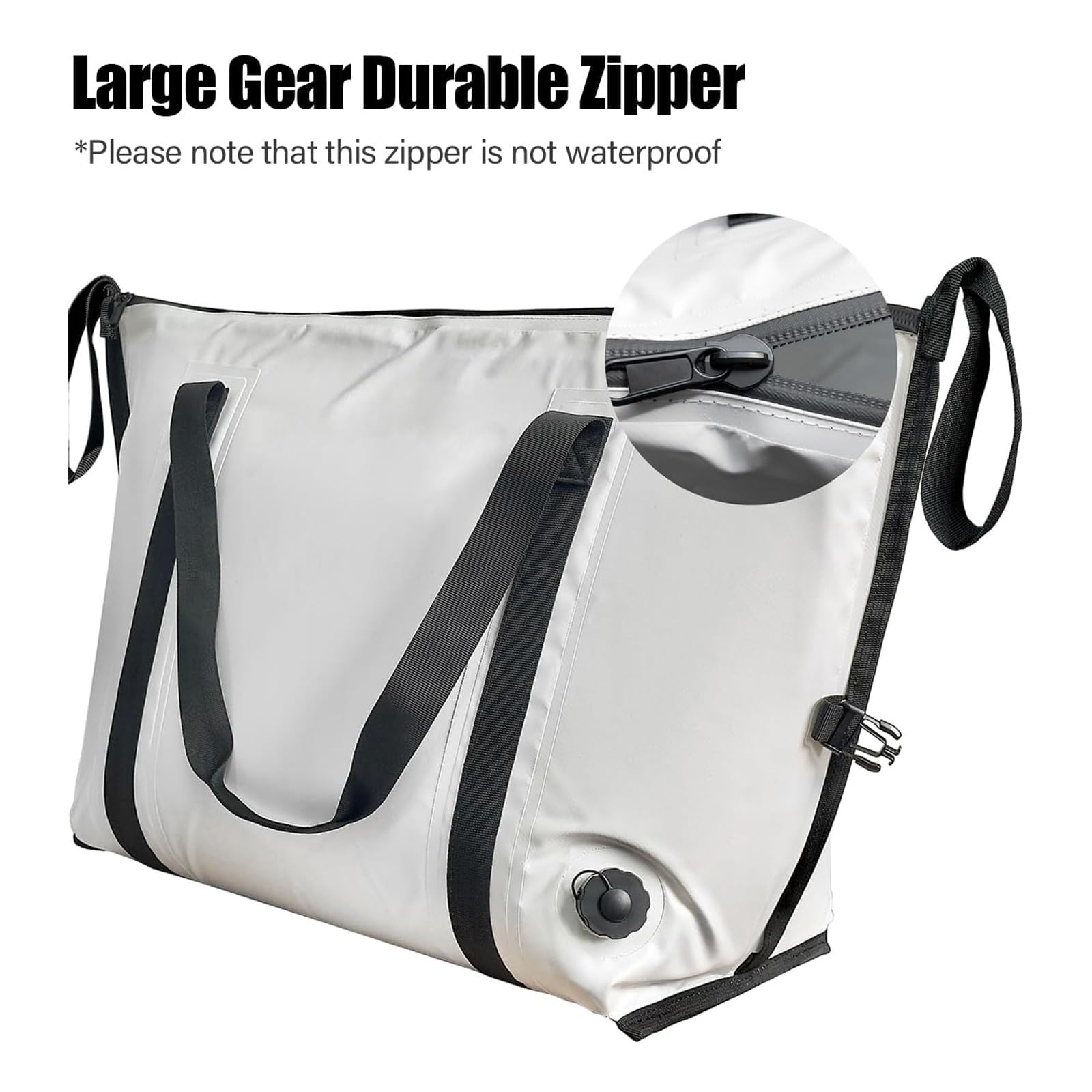 Borsa Termica per Pesci, Borsa Termica per Esche da Pesca, Borsa Termica per Pesci Impermeabile, A Prova di Perdite，per Campeggio/Mare/Pesca/Escursione/Picnic(Grey,80x30x45cm)