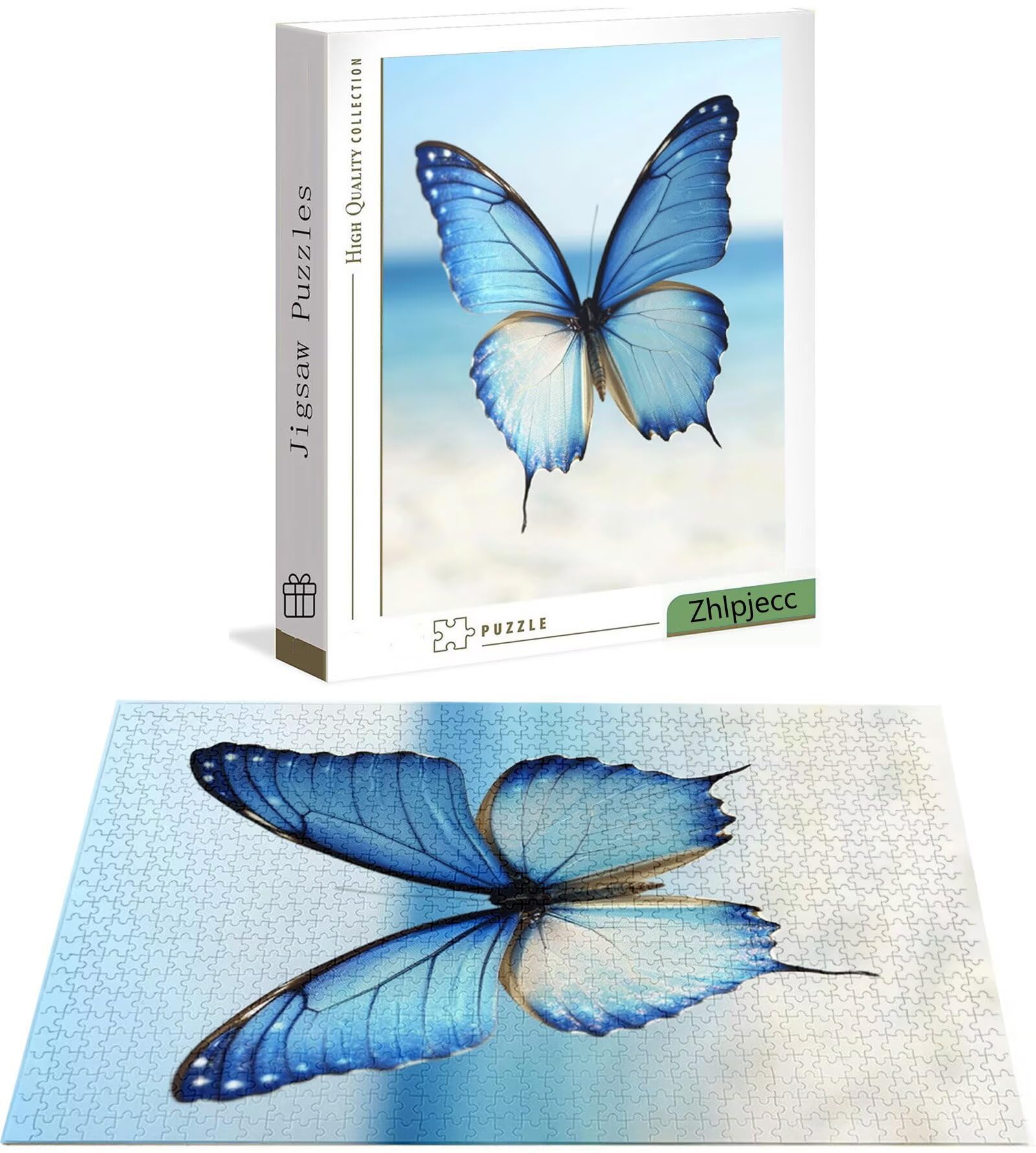 Puzzle 4000 Piezas Mariposa, Puzzle Playa con Caja para Adultos, 141x87 cm, DIY 4000 Piezas Rompecabezas Madera para Adultos, Rompecabezas Desafiante para Decoracion Hogar y Pared, Regalo Mujer H-6214