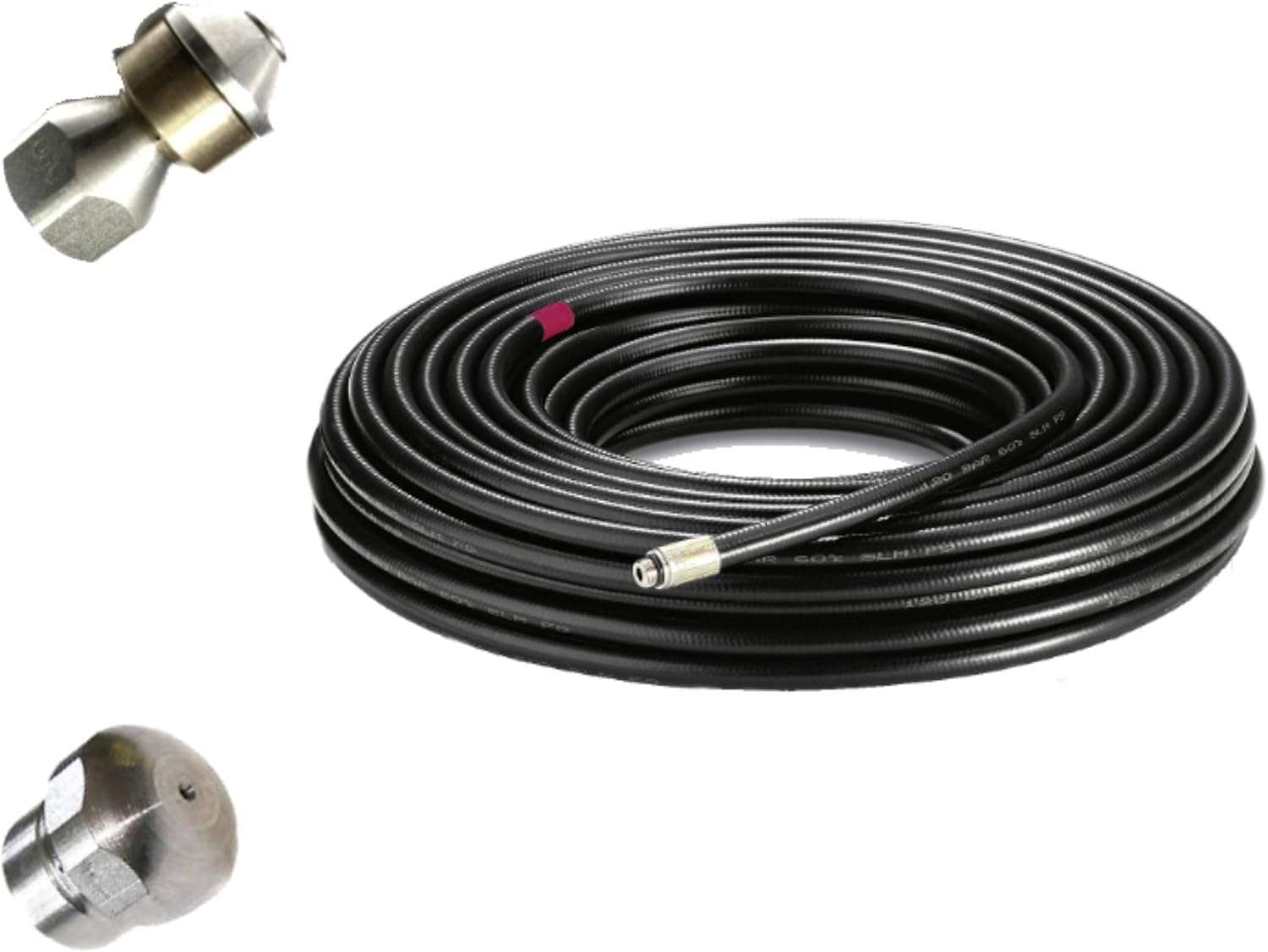 Rohrreinigungsschlauch 15-Teilig für Kärcher Kränzle NILFISK ALTO WAP HD HDS Parkside Black
