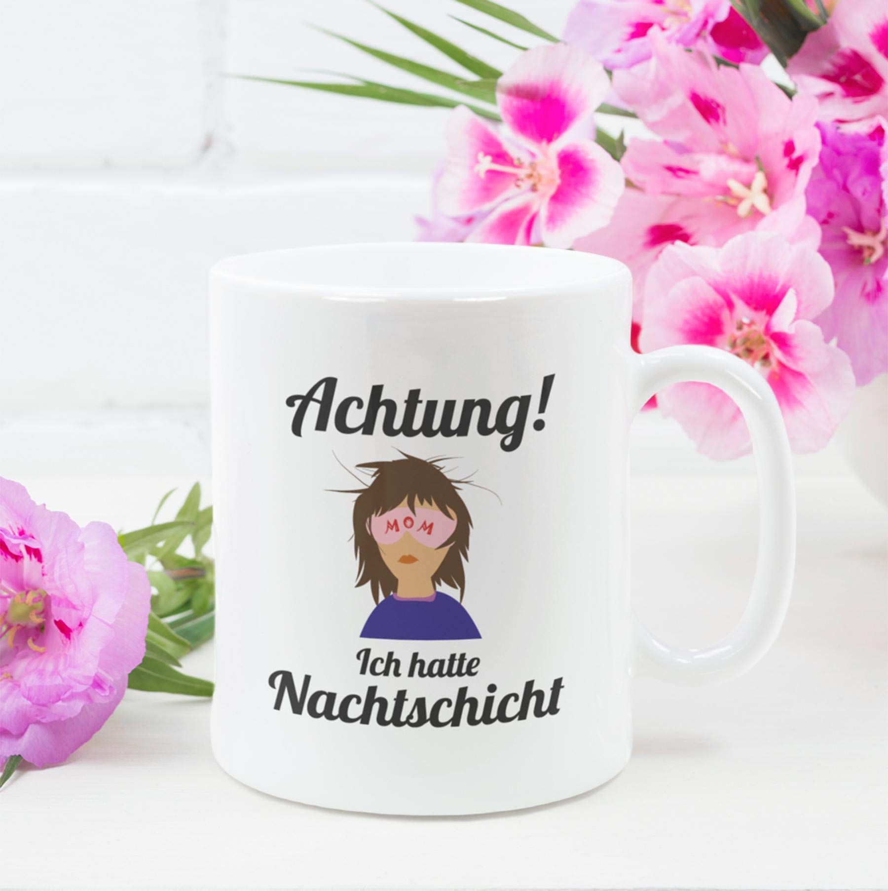 trendaffe Tazza da caffè con dito medio e scritta in lingua tedesca Ich odio le persone