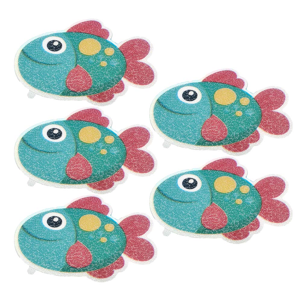 Cabilock 5pcs Bathtub Stickers Bathroom Stickers Child Non-Slip Stickers Puzzle